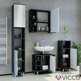 Vicco Credenza di base per lavamano Fynn Armadietto per bagno Scaffale per bagno