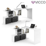 Scrivania ad angolo VICCO Tavolo per PC Tavolo da Lavoro Computer Uffici