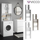Vicco Scaffale per lavatrice Luis Armadietto per bagno 190x64cm Lavatrice