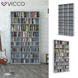Scaffale pensile Vicco Scaffale per CD DVD Scaffale verticale Scaffale