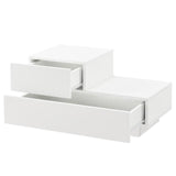 Tavolino comò comodino armadietto notte notte Comò Mensola Bianco lucido