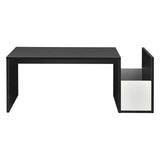 TAVOLINO TAVOLO TAVOLINO TAVOLO SALOTTO DIVANO TAVOLO ripiano Nero/Bianco