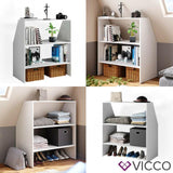 VICCO Scaffale per mansarda Libreria Scaffale da parete Scaffale da pavimento