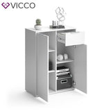 VICCO Credenza NAPOLI Comodino Armadio Bianco Armadio per tv TV Credenza Madie