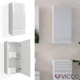 VICCO Bagno Scaffale pensile FREDDY Lucido scaffale a parete Armadio per bagno