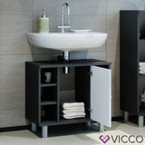 Vicco Credenza di base per lavamano Fynn Armadietto per bagno Scaffale per bagno