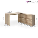 VICCO Scrivania ad angolo FLEXPLUS - Computer Tavolo per ufficio PC Scrivania