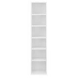 CASA LIBRERIA CD SCAFFALE SCAFFALE SCAFFALE conservazione 6 SCOMPARTI BIANCO