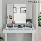 Vicco Toeletta da trucco Nora bianco Specchio Toilette Toeletta make-up con cass