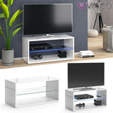 Vicco Mobile basso Rio Credenza per tv bianco con illuminazione a LED Armadio