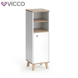 Vicco Mobile bagno Senyo Mobile medio Mobile bagno Bianco Sonoma di quercia