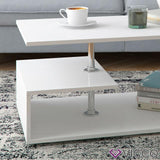 Vicco Tavolino da divano Guillermo Tavolino da salotto bianco 91x52 Tavolino