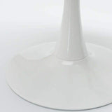 Tavolo rotondo per sale da pranzo nero e bianco