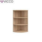 Vicco Scaffale angolare Ecki Libreria sonoma 3 scomparti Scaffale pensile