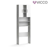 Vicco Scaffale per lavatrice Luis Armadietto per bagno 190x64cm Lavatrice