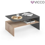 Vicco Tavolino da divano Amato Tavolino da salotto rovere sabbia antracite