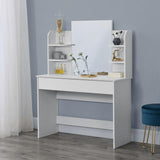 Toeletta con parrucchiere a specchio Toeletta Cosmetics White