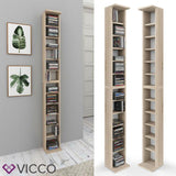Scaffale per CD VICCO porta DVD bianco scaffale a parete pensile libreria