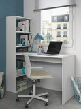 Scrivania scrittoio reversibile scaffali bianco libreria ufficio studio camera