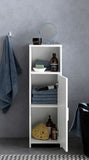 Mobiletto da bagno con sportello e ripiano Mensola Bagno Bianco