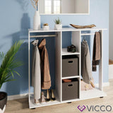 Vicco Guardaroba mobile Armadio per vestiti Robbie Scaffale da ingresso Camera