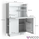 Vicco Scrivania mobili porta PC Alena Shelf per mensola da ufficio e scrivania