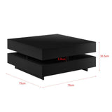 TAVOLINO TAVOLO TAVOLINO TAVOLO SALOTTO DIVANO TAVOLO RIPIANO 75x75x35,5cm