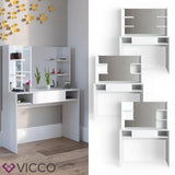 VICCO Toeletta da trucco DAENERYS Bianco Toilette Toeletta make-up Specchio