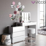 Vicco Toeletta da trucco Lotos bianco Toilette + Sbabello