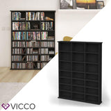 VICCO Scaffale multimediale JUKEBOX CD DVD Bluray Scaffale Scaffale verticale Sc
