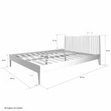 Doppio legno matrimonio Futon struttura letto 140x200 cm asticelle ruggine