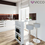 Vicco tavolo da bar Penisola Bancone Tavolino caffè 3 livelli Bianco