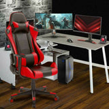 Sedia Poltrona Gaming Scrivana Ufficio Casa Reclinabile Girevole Direzionale Red