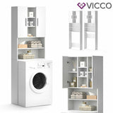 Vicco Armadio per lavatrice Armadio per il bagno bianco