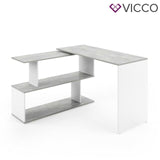 Scrivania ad angolo VICCO - Tavolo per PC Tavolo da Lavoro Computer Uffici