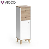 Vicco Mobile bagno Senyo Mobile medio Mobile bagno Bianco Sonoma di quercia