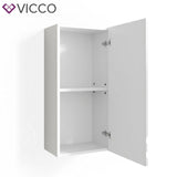 VICCO Bagno Scaffale pensile FREDDY Lucido scaffale a parete Armadio per bagno