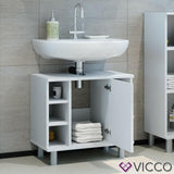 Vicco Credenza di base per lavamano Fynn Armadietto per bagno Scaffale per bagno