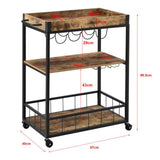 Carrello vagone beistellwagen Carrello vassoio carrello con Scaffale per vino