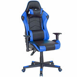 Sedia Poltrona Gaming Scrivania Ufficio Reclinabile Direzionale Girevole Blu