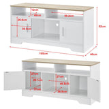 Vicco tavolo TV moderno e decorativo Board televisore ARMADIO SOTTO ARMADIETTO Bianco