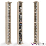 Scaffale per CD VICCO porta DVD bianco scaffale a parete pensile libreria