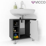 Vicco Credenza di base per lavamano Fynn Armadietto per bagno Scaffale per bagno