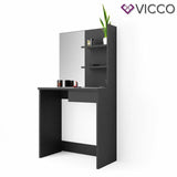 Vicco Toeletta Dekos Tavolo da trucco Specchiera Toilette Nero