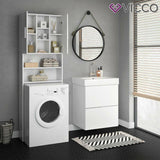 Vicco Armadio per lavatrice Armadio per il bagno bianco