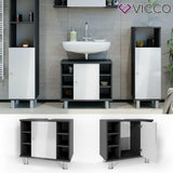 Vicco Credenza di base per lavamano Fynn Armadietto per bagno Scaffale per bagno