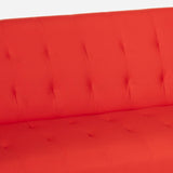 Divano letto 2 posti in similpelle reclinabile design moderno