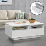 TAVOLINO TAVOLO TAVOLINO TAVOLO SALOTTO DIVANO TAVOLO PORTAOGGETTI CASSETTO BIANCO