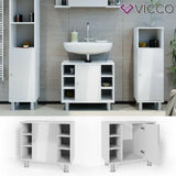 Vicco Credenza di base per lavamano Fynn Armadietto per bagno Scaffale per bagno