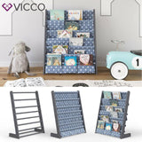 VICCO Libreria per bambini Scaffale per cameretta Scaffale per giocattoli Scaffa